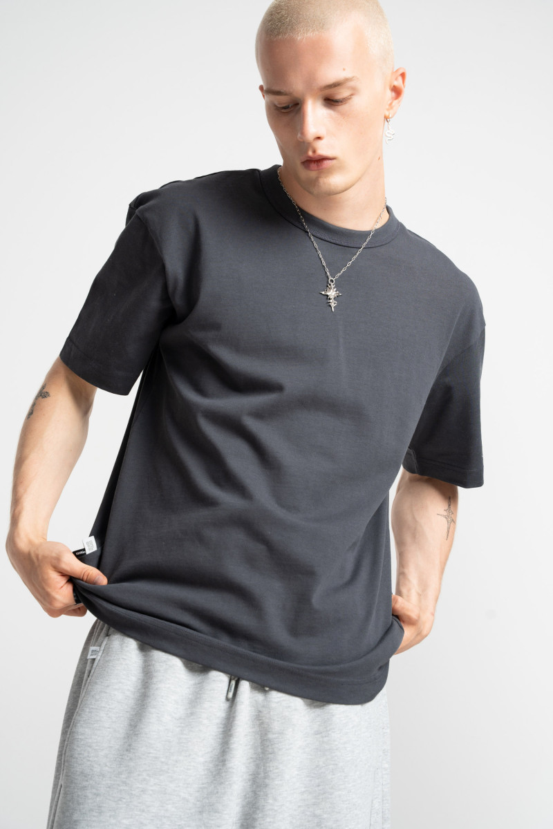Ciemnoszary t-shirt OVERSIZE