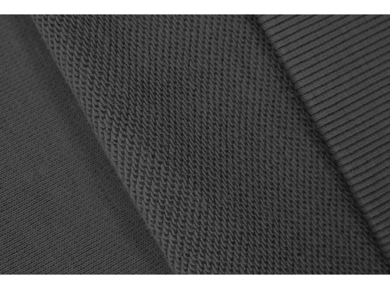 Szara bluza COMFORT z kapturem z minimalistycznym nadrukiem