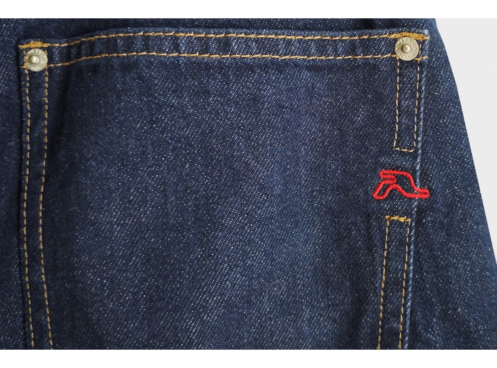 Granatowe spodnie jeansowe WIDE LEG z modnymi przetarciami