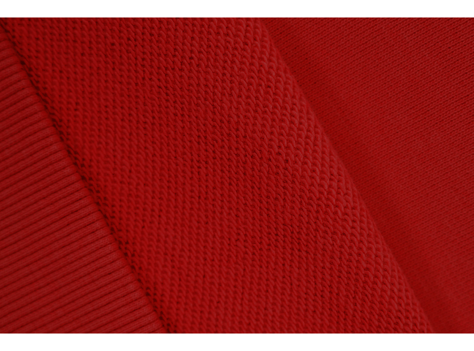 Czerwona bluza REGULAR z kapturem z minimalistyczną naszywką na rękawie