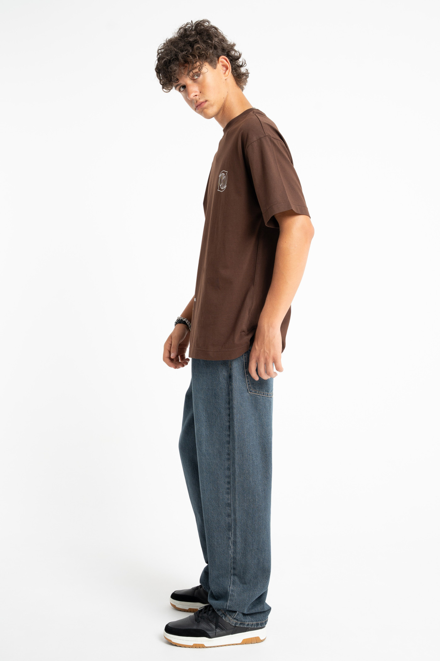 Granatowe spodnie jeansowe STRAIGHT