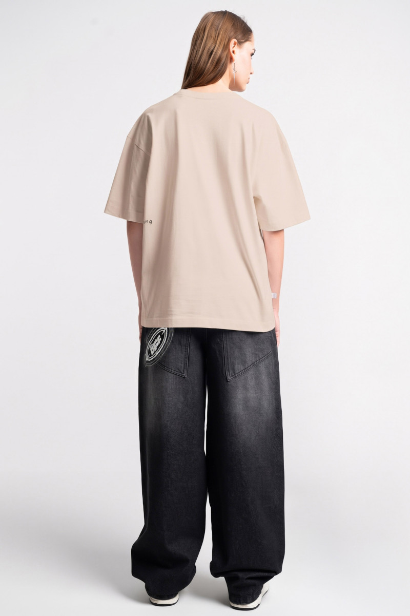 Czarne spodnie jeansowe SKATER