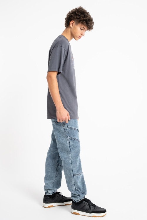 Spodnie jeansowe SKATER z efektem sprania