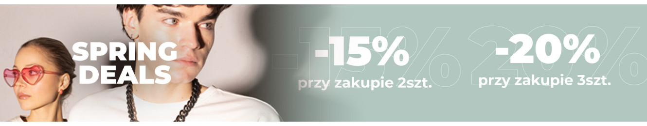 -15% NA 2 SZTUKI LUB -20% OD 3 SZTUK