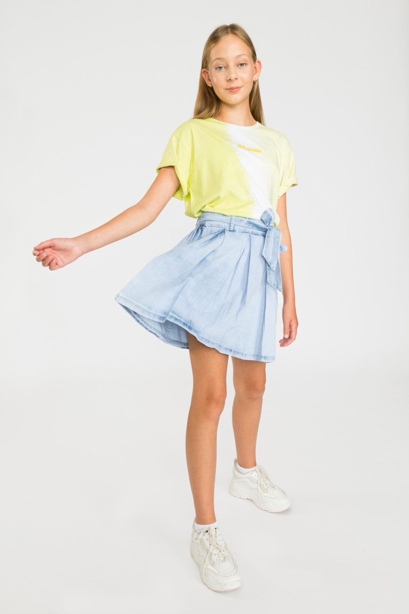 Jeansowa krótka spódniczka na gumce od Reporter