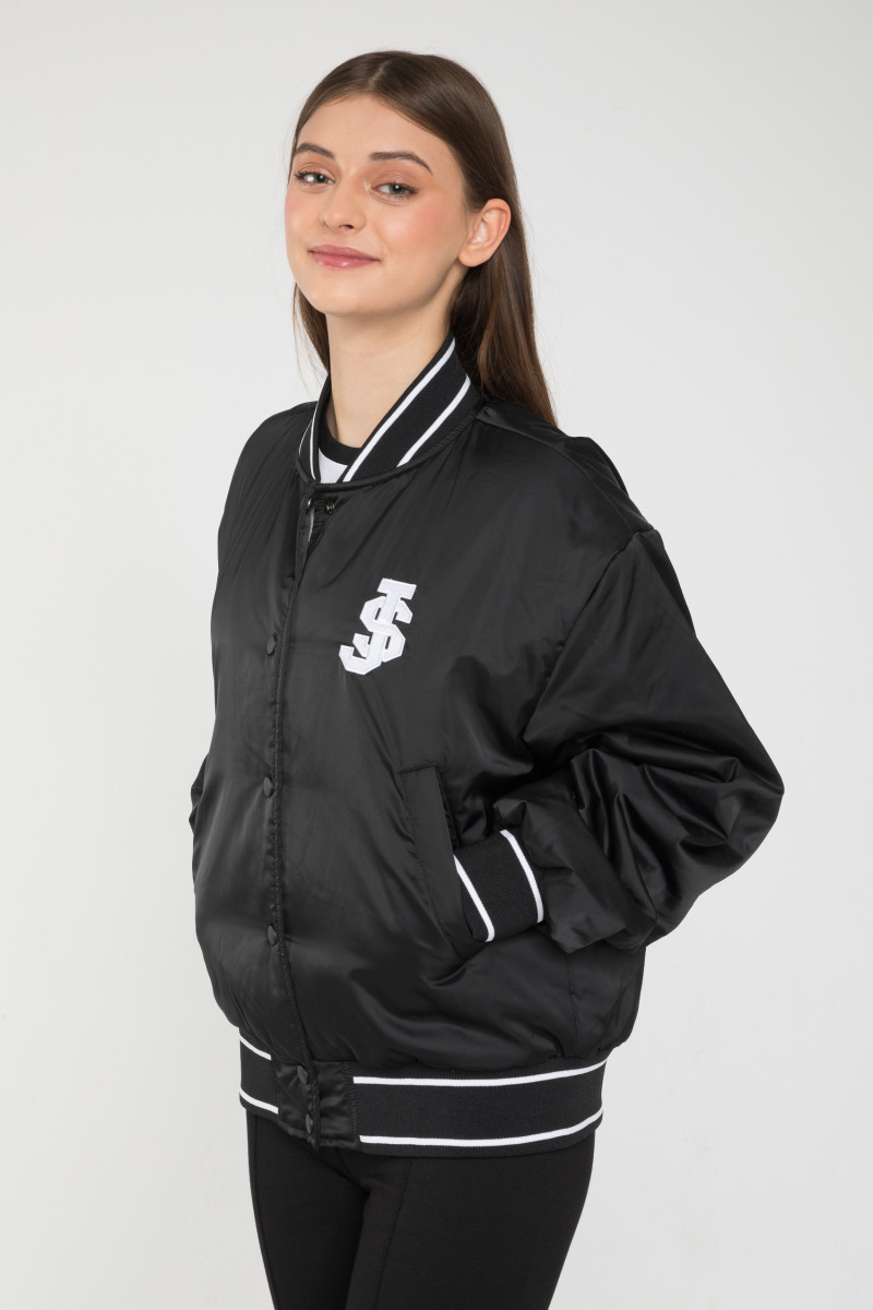 Czarna przejściowa kurtka typu bomberka od Reporter