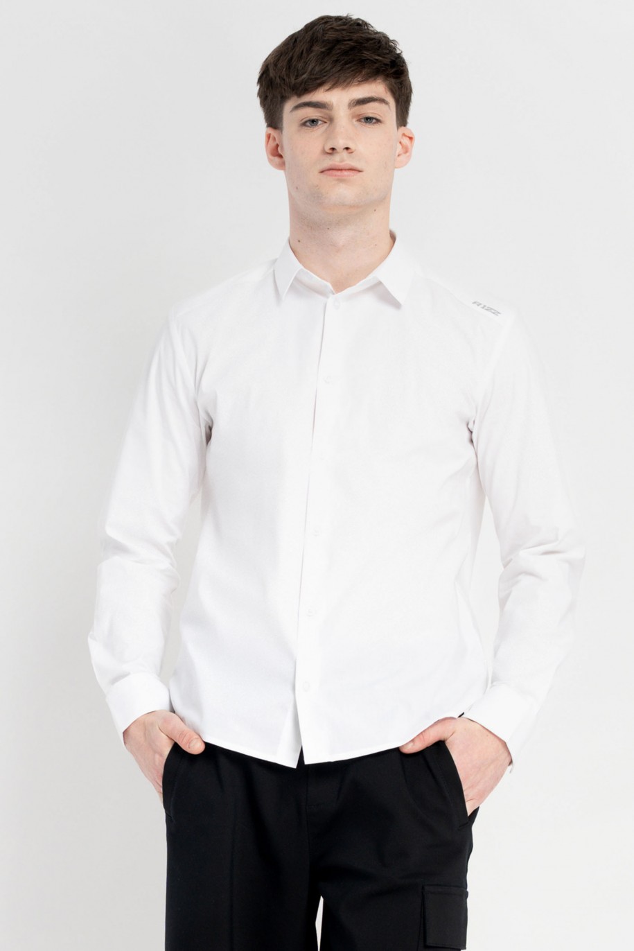 Biała koszula REGULAR z długim rękawem od Reporter