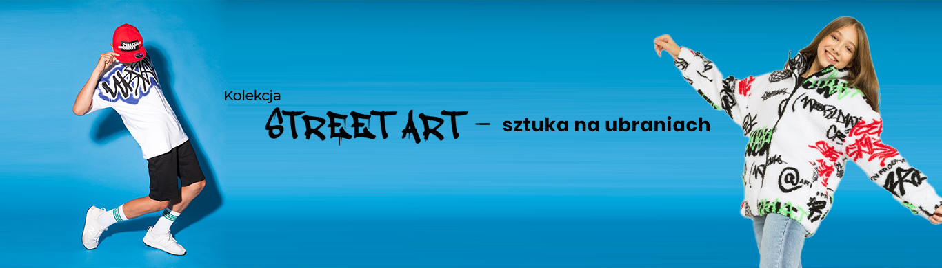 Kolekcja street art - sztuka na ubraniach